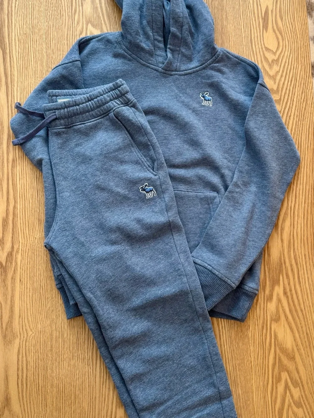 Abercrombie & Fitch Boys Blue Hooded Sweatshirt - Cozy Pullover